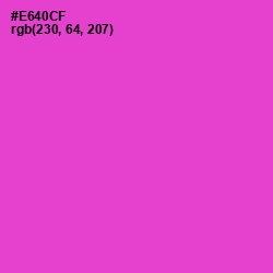 #E640CF - Fuchsia Pink Color Image