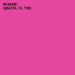 #E6489F - French Rose Color Image