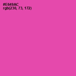 #E649AC - Brilliant Rose Color Image