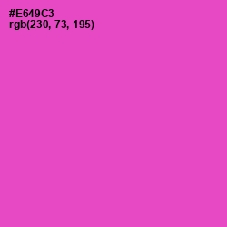 #E649C3 - Fuchsia Pink Color Image