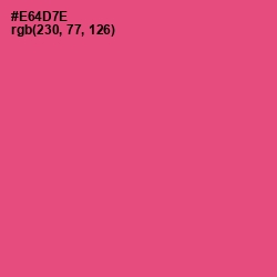 #E64D7E - Mandy Color Image