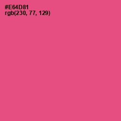 #E64D81 - French Rose Color Image