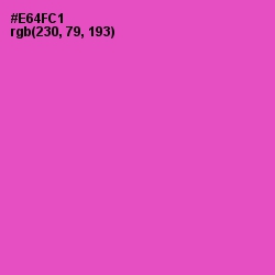 #E64FC1 - Fuchsia Pink Color Image
