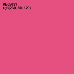 #E65081 - French Rose Color Image