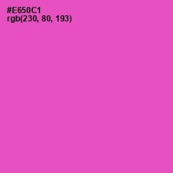 #E650C1 - Fuchsia Pink Color Image