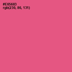 #E65683 - French Rose Color Image