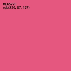 #E6577F - Wild Watermelon Color Image