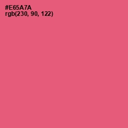 #E65A7A - Mandy Color Image