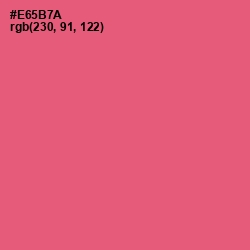 #E65B7A - Mandy Color Image
