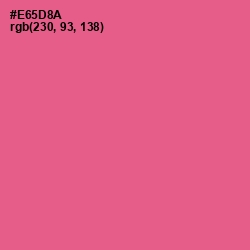 #E65D8A - French Rose Color Image