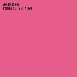 #E65D8B - French Rose Color Image
