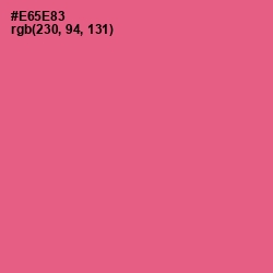 #E65E83 - French Rose Color Image
