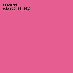 #E65E91 - French Rose Color Image