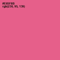 #E65F8B - French Rose Color Image