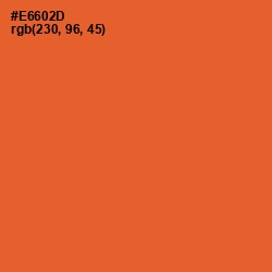 #E6602D - Outrageous Orange Color Image