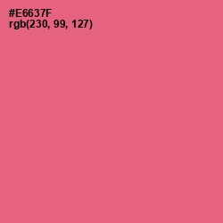 #E6637F - Brink Pink Color Image