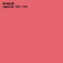 #E6656F - Sunglo Color Image
