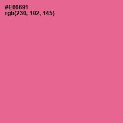 #E66691 - Deep Blush Color Image