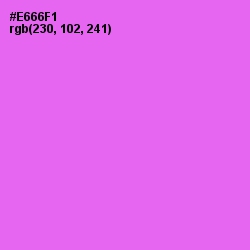 #E666F1 - Pink Flamingo Color Image