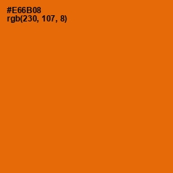 #E66B08 - Clementine Color Image