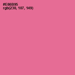 #E66B95 - Deep Blush Color Image