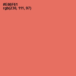 #E66F61 - Sunglo Color Image