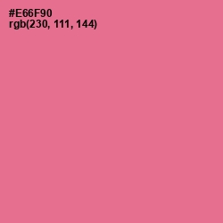 #E66F90 - Deep Blush Color Image