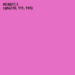 #E66FC3 - Orchid Color Image