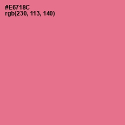 #E6718C - Deep Blush Color Image
