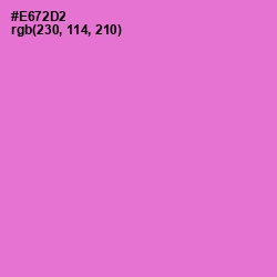 #E672D2 - Orchid Color Image
