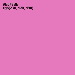 #E678BE - Persian Pink Color Image