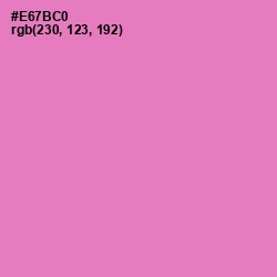 #E67BC0 - Orchid Color Image