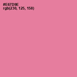 #E67D9E - Deep Blush Color Image