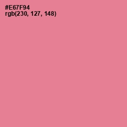 #E67F94 - Deep Blush Color Image