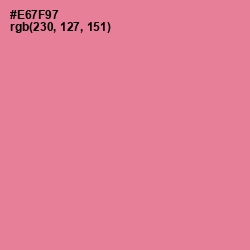 #E67F97 - Deep Blush Color Image
