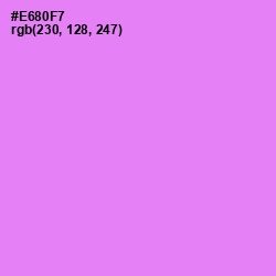 #E680F7 - Lavender Magenta Color Image
