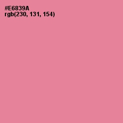 #E6839A - Sea Pink Color Image