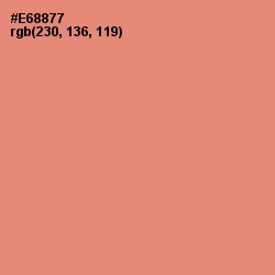 #E68877 - Apricot Color Image