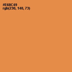 #E68C49 - Tan Hide Color Image