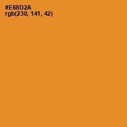 #E68D2A - Carrot Orange Color Image