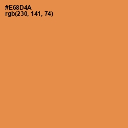 #E68D4A - Tan Hide Color Image