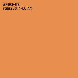 #E68F4D - Tan Hide Color Image