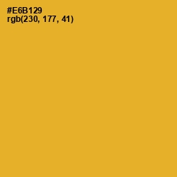 #E6B129 - Fuel Yellow Color Image