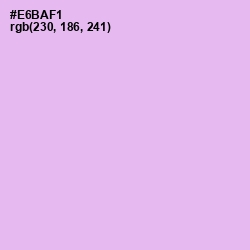 #E6BAF1 - Mauve Color Image