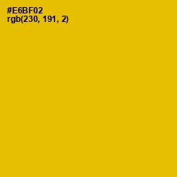 #E6BF02 - Corn Color Image