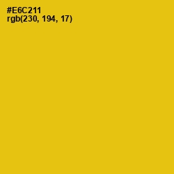 #E6C211 - Lightning Yellow Color Image