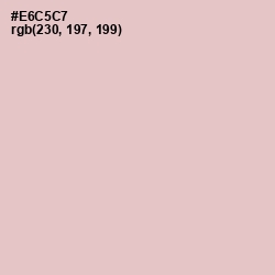 #E6C5C7 - Pink Flare Color Image