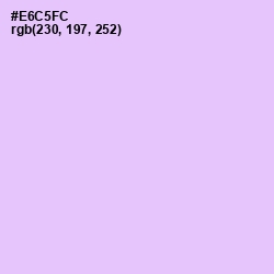 #E6C5FC - French Lilac Color Image