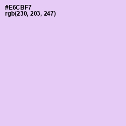 #E6CBF7 - French Lilac Color Image