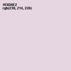 #E6D6E2 - Snuff Color Image